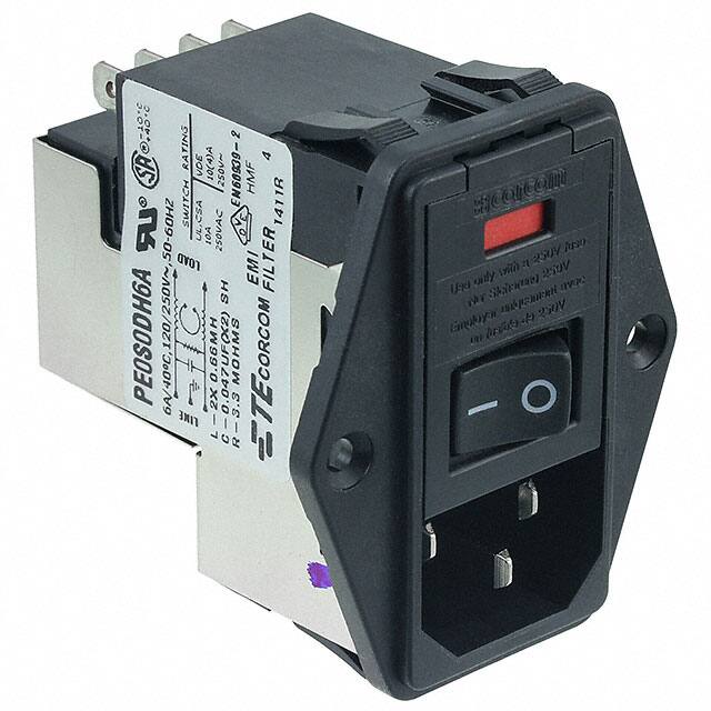 4-6609929-8 TE Connectivity Corcom Filters  Moduli di ingresso alimentazione (PEM)